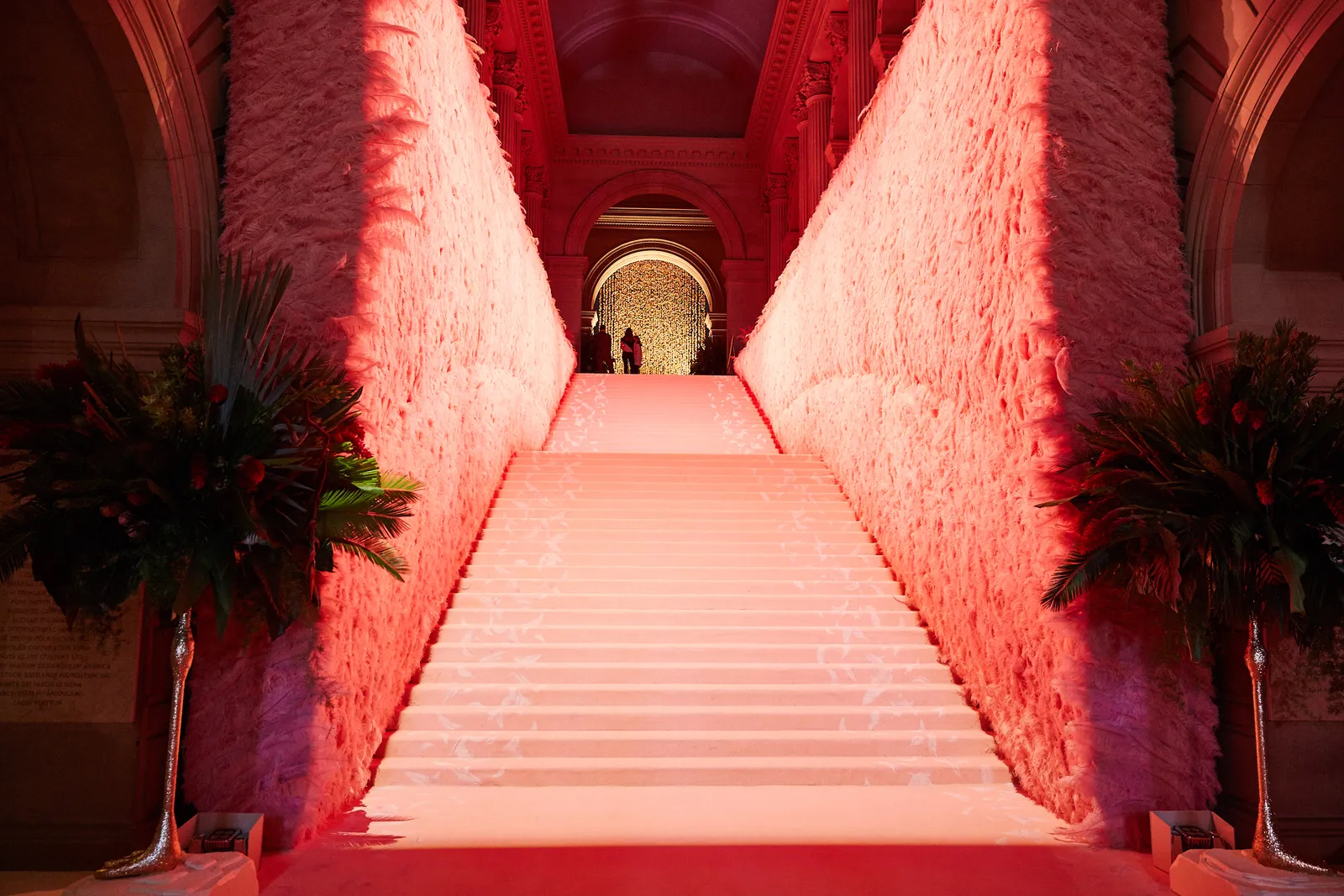 Indoor Stair Display at the MET Gala